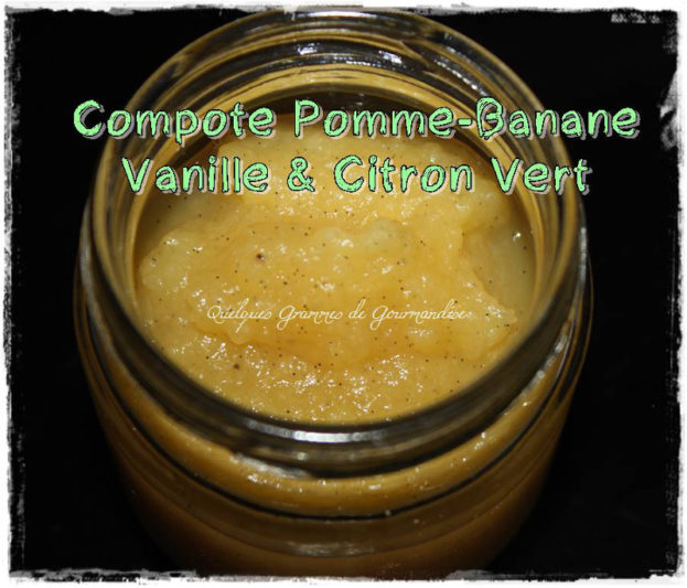 Compote Pommebanane Vanille & Citron Vert