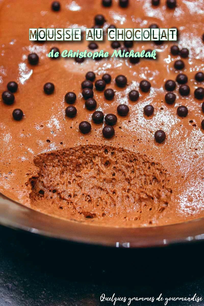 Mousse au chocolat de Christophe Michalak