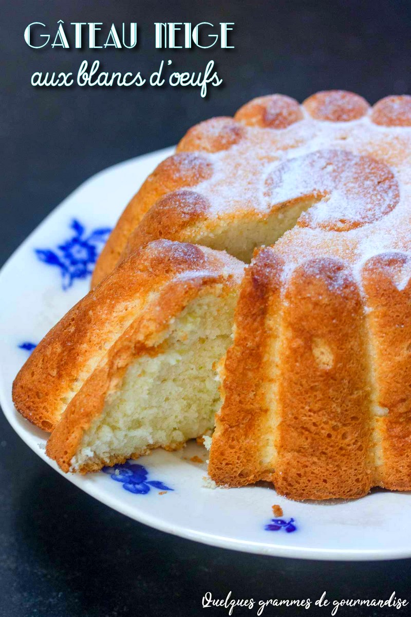 Gâteau neige aux blancs d'oeufs