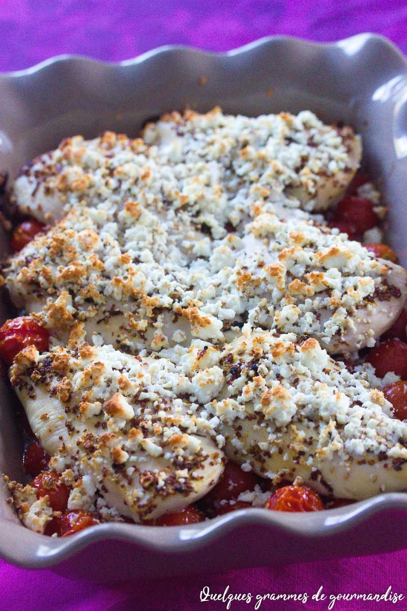 Filets de poulet gratinés à la feta