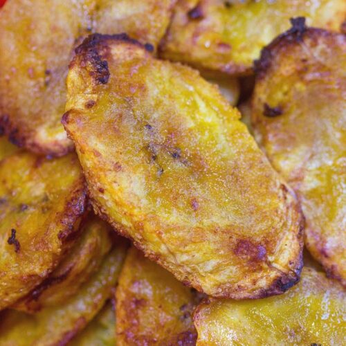 Banane plantain au four