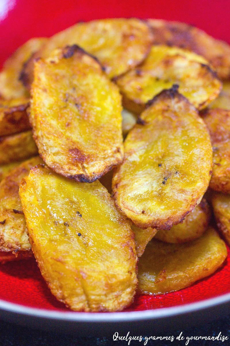 Banane plantain au four