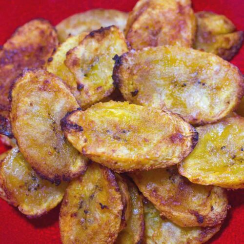 Banane plantain au four