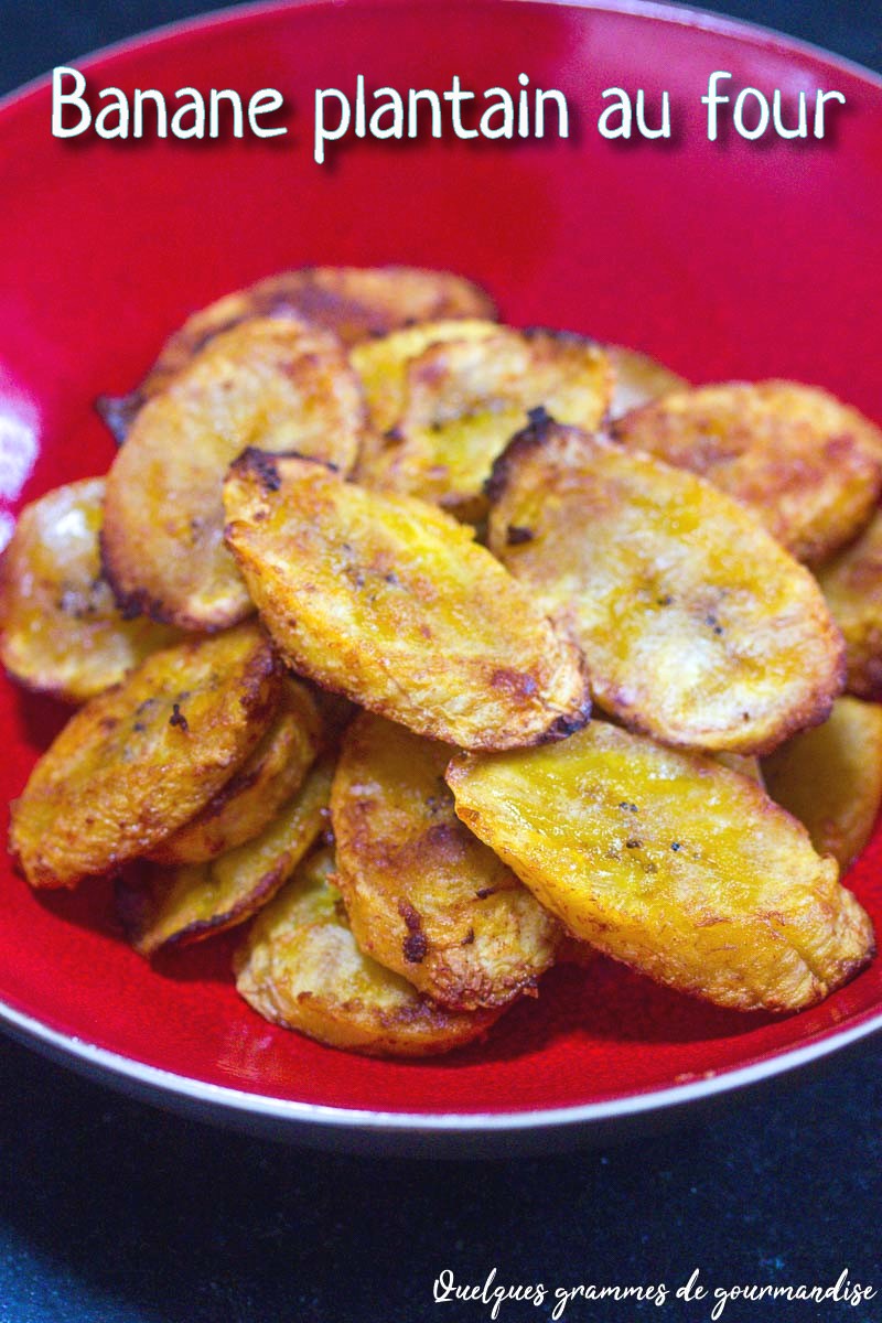 Banane plantain au four