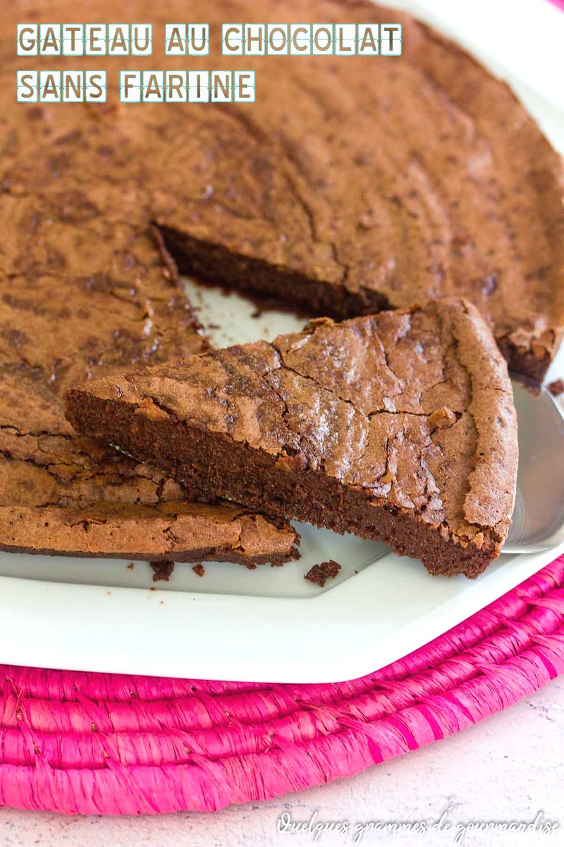 Gâteau au chocolat sans farine